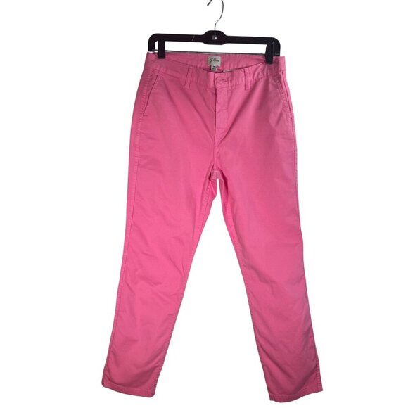 J.Crew Women's Pink Vintage Straight Pants Size 28 - Picture 1 of 7